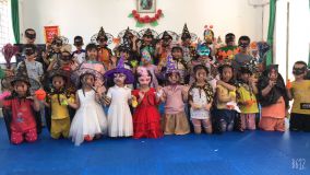 Hình ảnh lễ hội hallowen của lớp 5 tuổi A2 năm học 2022-2023